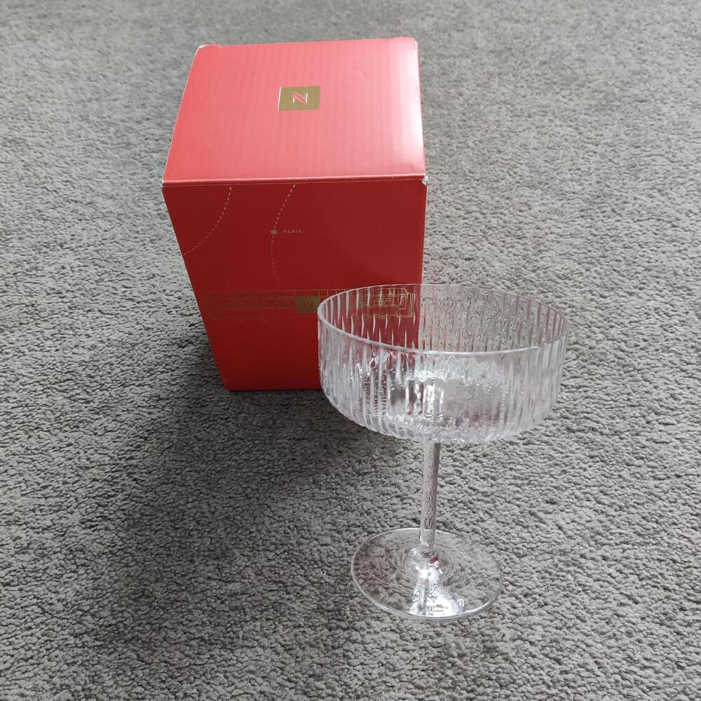 Nespresso Holiday Edition Barista Festive Cocktail Martini Glass (x2)